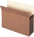 Smead 100% Recycled File Pocket, Straight-Cut Tab, Letter Size, 5-1/4" Expansion, Redrope, 10 per Box (73206)