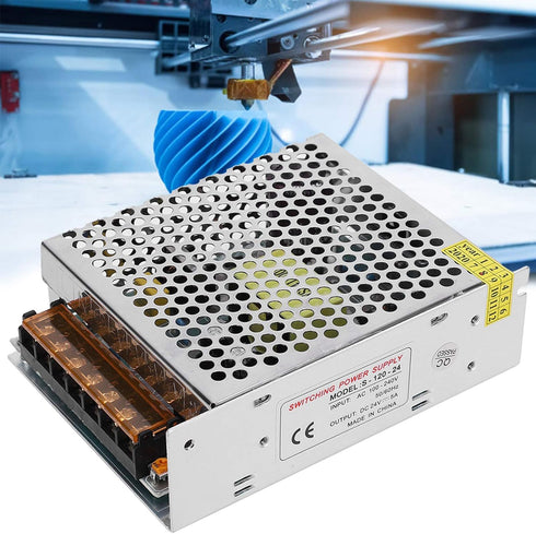 DC24V Output Switch Power Supply Driver, Aluminum Alloy Voltage Converter for LED Screen Strip Light, 3D Printer