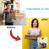 100 4-Cup 9"L 17"H Packaging DEAYOU PCS Large Handle Drinking Poly Bag, Clear Cup Carrier for Coffee Tray, x Plastic