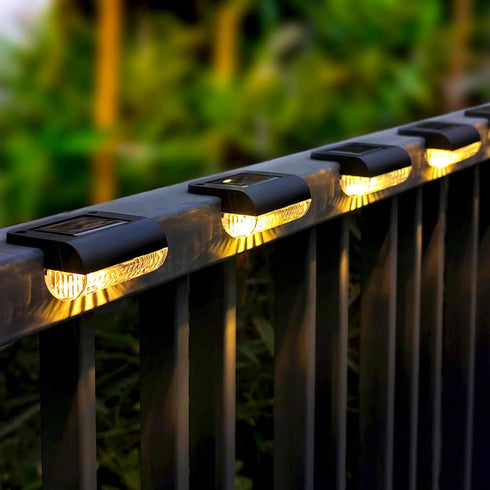 16 Pack) Mancra Solar Step Lights Outdoor, Solar Deck Lights Waterproof Outdoor Lighting for Patio Fence Stairs Post