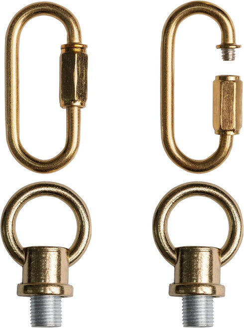Brass Hook Rings for Light Fixture M10/M12 Available Pack of 2 with
