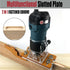 Trimming Machine Slotted Bracket, 2 in 1 Invisible Fastener Slotting Bracket for Woodworking, Aluminum Alloy Wood Router Slotting Locator, Woodworking Router Base for 65mm Router