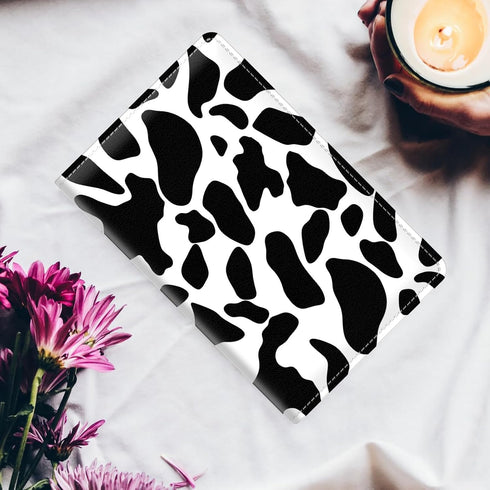 Dikoer PU Leather Server Books for Waitress, 7 Large Pockets with Zipper, Pen Holder Personal Organizer Wallet, Cow