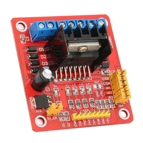 H Bridge Motor Driver Module, L298N H Bridge DC Stepper Motor Controller Board for Electric Motor