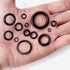 24 Size Rubber O Ring Set, 1120 Pcs Black Small O Rings Assortment Kits for Auto Plumbing Faucet Repair