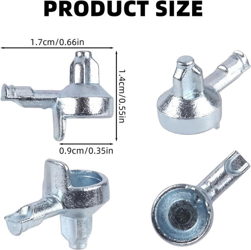 BOXOB 50pcs 131372 Shelf Support Pegs, Zinc Alloy Cabinet Shelf Pegs Bookshelf Support Holders Pin Bookshelf Pins