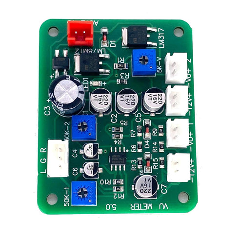 Cywhrvzsf 2PCS 35mm VU Meter Stereo Audio Level Indicator Audio Meter Backlight Adjustable + Audio Level Amplifier
