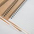 TWONE Notebook, College Ruled Spiral Notebook, Kraft Brown Soft Cover, 100 Pages, 50 Sheets, 5-1/2x8-1/4 Inches, 5