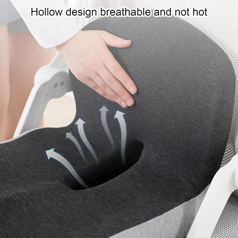 LEAQU Tailbone Memory Foam Office Chair Cushion, L-Shaped Integrated Seat Cushions, Chair Seat Cushion for Lower Back