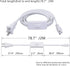 SinLoon 18AWG T5 T8 T5 T8 ((2M UL-LP Certification LED Wire Connector Power Cord LED Tube Power Extension Cord