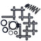 WiseWater 12 Sided Multi Angle Measuring Ruler, Universal Aluminum Alloy Template Tool