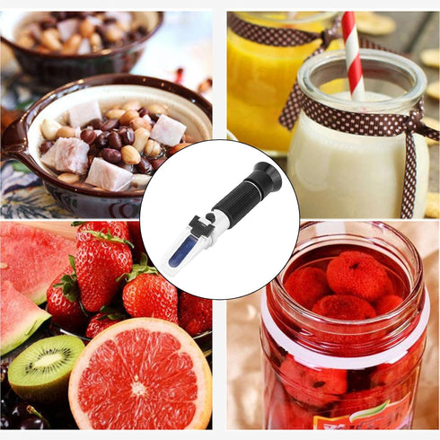 0 20% Honey Refractometer for Honey to Sugar Test Range with ATC for Most Liquid Sugar Tests
