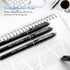 M&G Erasable Gel Pens, 12 Pcs Erasable Pens Fine Point 0.5mm, Black Erasable Gel Ink Pens with Comfort Grip and Cap, Make Mistakes Disappear for Drawing Writing Planner and Crossword Puzzles by M&G