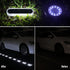 6 Pack Honalia Solar Deck Dock Driveway Lights Outdoor Solar Powered Waterproof, Cool White Driveway Markers Concrete