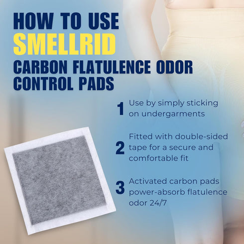 Activated Carbon Flatulence Odor Control Pads: Stop Embarrassing Gas Smell