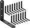 Shelf Brackets Corner Brace Black Steel L Brackets for Shelves Decorative Wall