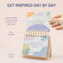 Perpetual Daily Flip Calendar - Motivational Desk Calendar with Inspirational Quotes - Gifts for Women, Coworkers, Desk