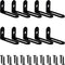 AUXBC 10Pcs 1.5"x1"x0.5"Adjustable Right Angle Brackets, Metal L Bracket Heavy Duty 90 Degree