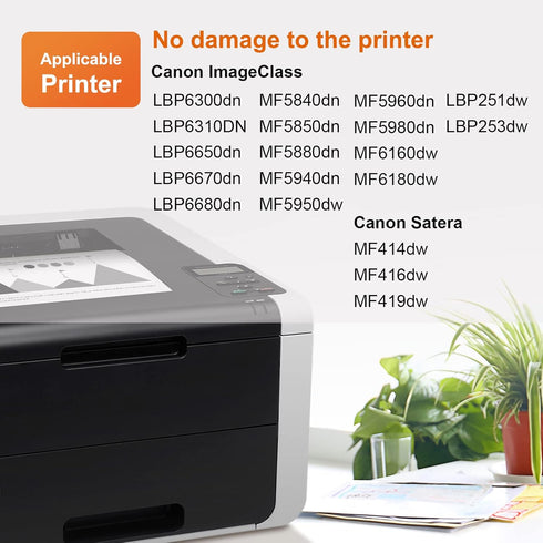 TESEN Compatible Toner Cartridge, Replacement for Canon 119 CRG-119 2PK, Black for ImageClass MF414dw, MF416dw