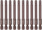 10pcs T27 Torx Bit, 1/4" Hex Shank Magnetic Security Star Screwdriver Power Tool, 3" Length