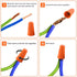 500 Pcs Orange Electrical Wire Connectors, Insulating Twist Nuts Caps for Quick Connection (AWG 18-16)