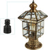 PATIKIL 1" Tall Iron Lamp Finials Cap Knob, 2Pcs Tapped 1/4-27 Lamp Screw Holder for Shade Decorations (Black)