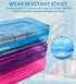 Plastic Translucent Pencil Box, Snap-Tight Lid Pencil Cases for School and Office Supplies, 1 Pack