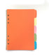 Zelten Refills/Loose Leaves for A5 Cover Ring Binder, Personal Organizer/Planner (A5 6 Holes, Divider)