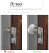 Efbock White Silicone Door Stoppers - Premium Wall Protectors for Home or Office, 6pcs