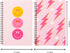 L1rabe 2 A5 Preppy Spiral Notebooks for Teens Girls Y2K Hardbound Journal for Student Happy Smile Hardcover Notebook, Pink Notebooks for Friends Back to School Gifts Notepad Diary for School Office by L1rabe