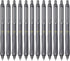 ParKoo Gel Pens, Quick Dry Ink Fine Point 0.5mm, Retractable Black Ink Pen Set for Journaling