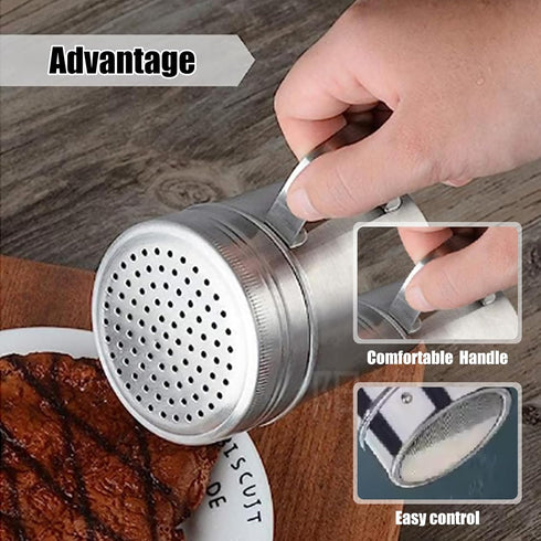 Popcorn Scoop and Salt Shaker, Stainless Steel Scooper for Filling Foods into Bags, Home Theater Popcorn Machine
