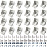 24 Sets 2020 Aluminum Extrusion Profile Connector, 24pcs Corner Brackets with 48pcs T-Nuts and Screws for Slot 6mm