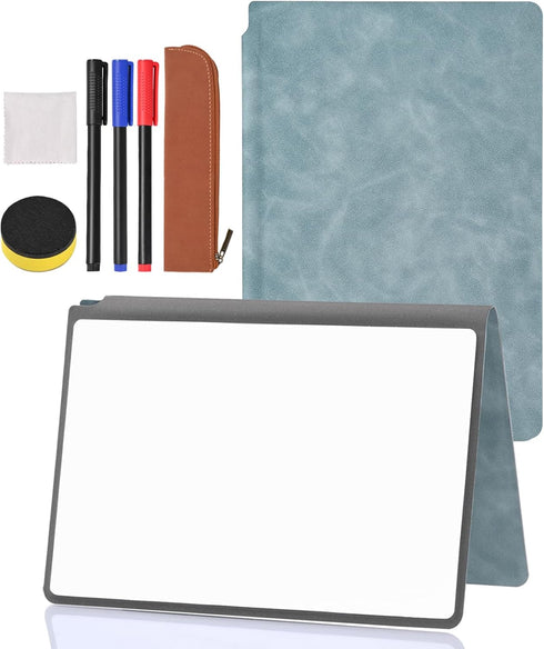 Small Dry Erase Board, Double Sided Folding Whiteboards, 6.57x5.51 Inches, Mini Portable for Drawing and Office Use