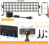 100W 14000LM 6000K 6FT IP66 YQNLIFA LED Shop Lights, Plug in Garage Light with Power Cord, Waterproof Work Light