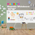 Magnetic Whiteboard Paper 79" x 18", Adhesive Dry Erase Sticker with 79 Magnetic Letters and 12 Colors of Liquid Chalk