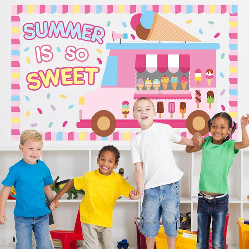 Ice Cream Classroom Decoration Set Summer is Sweet Bulletin Board Borders Candyland Theme Decor
