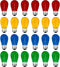 24 Pack S14 Colored LED String Light Bulbs, 1 Watt Shatterproof, E26 Base, Multi-Color