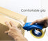 Easy-Mount 2 Inch Tape Gun Dispenser for Packing, Yellow Handheld Cutter