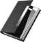Padike Business Card Holder Case Professional PU Leather & Stainless Steel Multi Wallet Credit Card ID Case for Men &