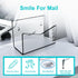 Clear Acrylic Mail Sorter, Smile Mail Holder File Organizer for Desk or Wall (1PC)