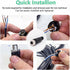 2 Pcs M12 4 Pin A-Coding Plastic Shell Female Plug, Screw-Joint for Cable, IP67 Industrial Sensor Plug Adapter