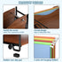 LUCYCAZ File Organizer for Desk, 4 Tier Wood Desk Organizer for Hanging File Folders, Desktop File Organizer for Office