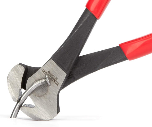 TEKTON 8 Inch End Cutting Pliers, PCT10008 in Red