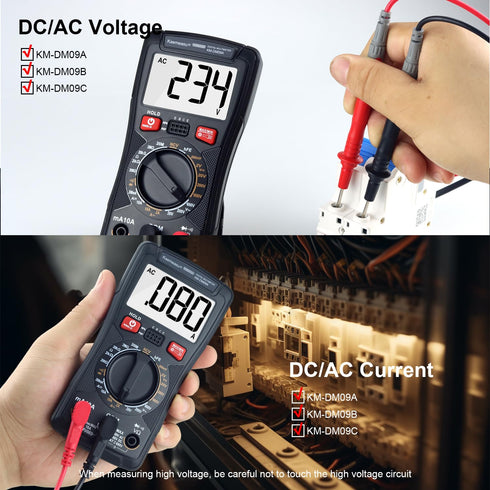 DC/AC Multi Meter, Mobile Phone Repair Digital Multimeter Voltage Resistance Diode hFE Tester