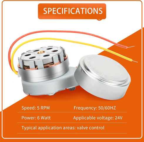 HORTHERO 802360JA 24V 5/6RPM V8043/8044 Valve-2Pack Motor Work Well with Honey-Well Zone