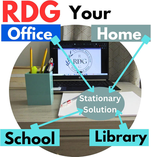 RDG Light Green Plastic Cute Pen Holder | Rectangular Shape Pen Box | Desk Organizer for School, Home, Stationery