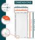 8 Inch x 16 Inch White Plastic Access Panel, Service Shaft Door for Plumbing and Electricity Access