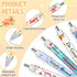 Jutom 72 Pcs Bible Verse Ballpoint Pens, Christian Flower Pens with Inspirational Quotes, Retractable Black Ink Pens