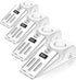 Door Stop Alarm with 120DB Security Alarm, Pack of 4 Floor Wedge Doorstop for Travel, Apartment, Home